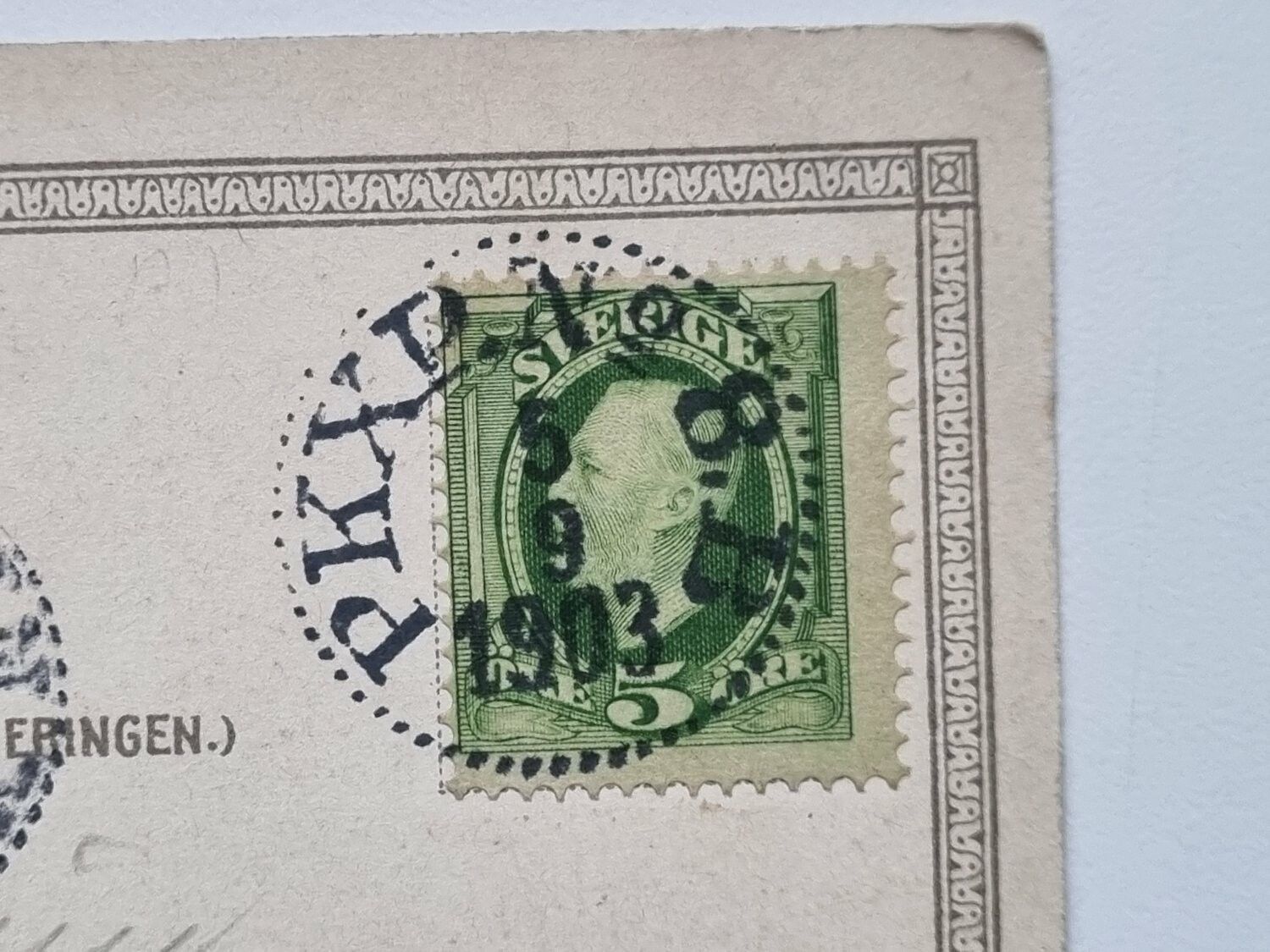 Vykort Göteborg. Utsikt öfver Slottsskogen 1903