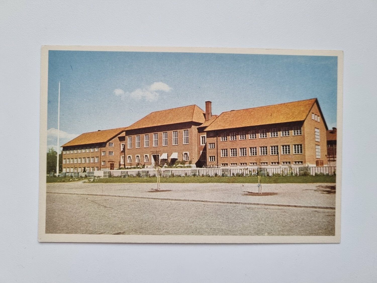 Vykort H.A. Läroverket, Östersund