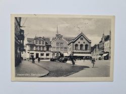 Vykort Haderslev. Søndertorv 1949