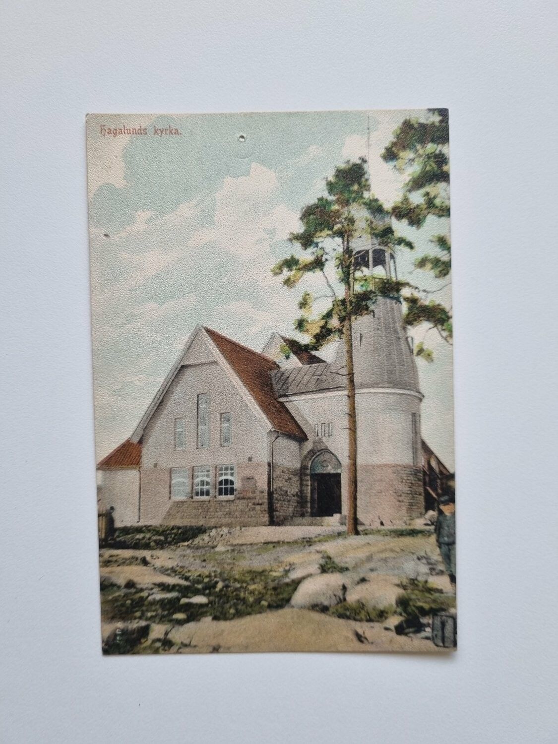 Vykort Hagalunds kyrka