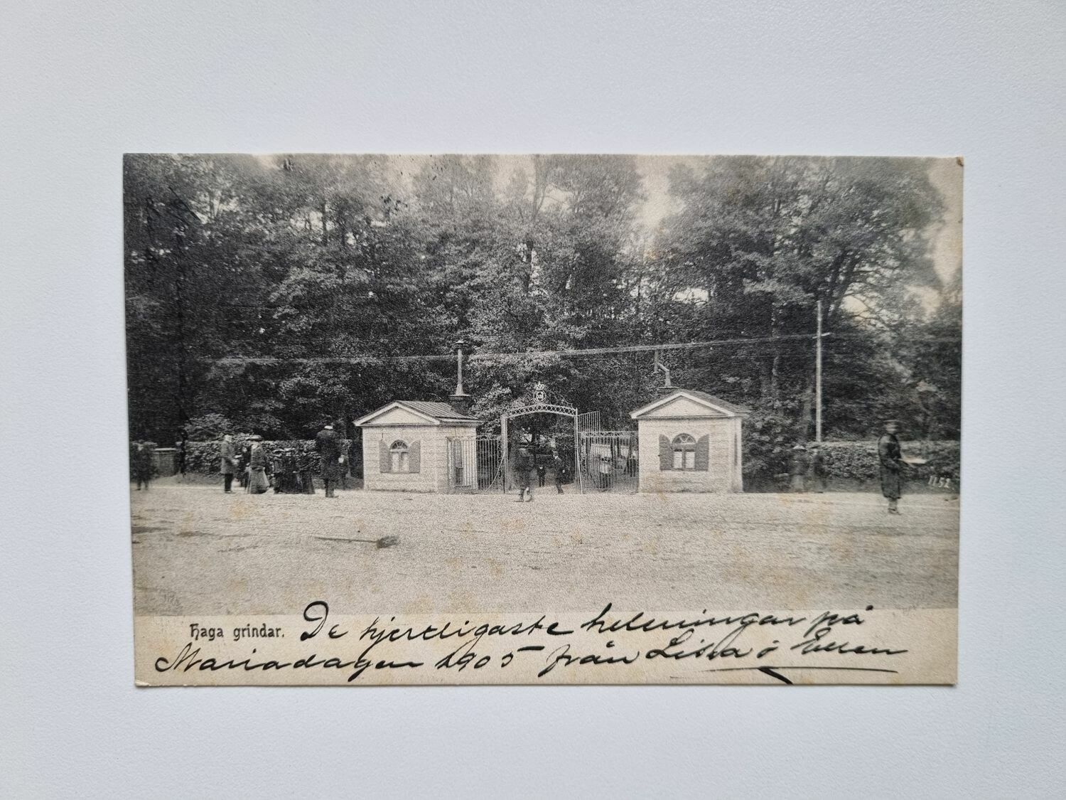 Vykort Haga grindar, 1905