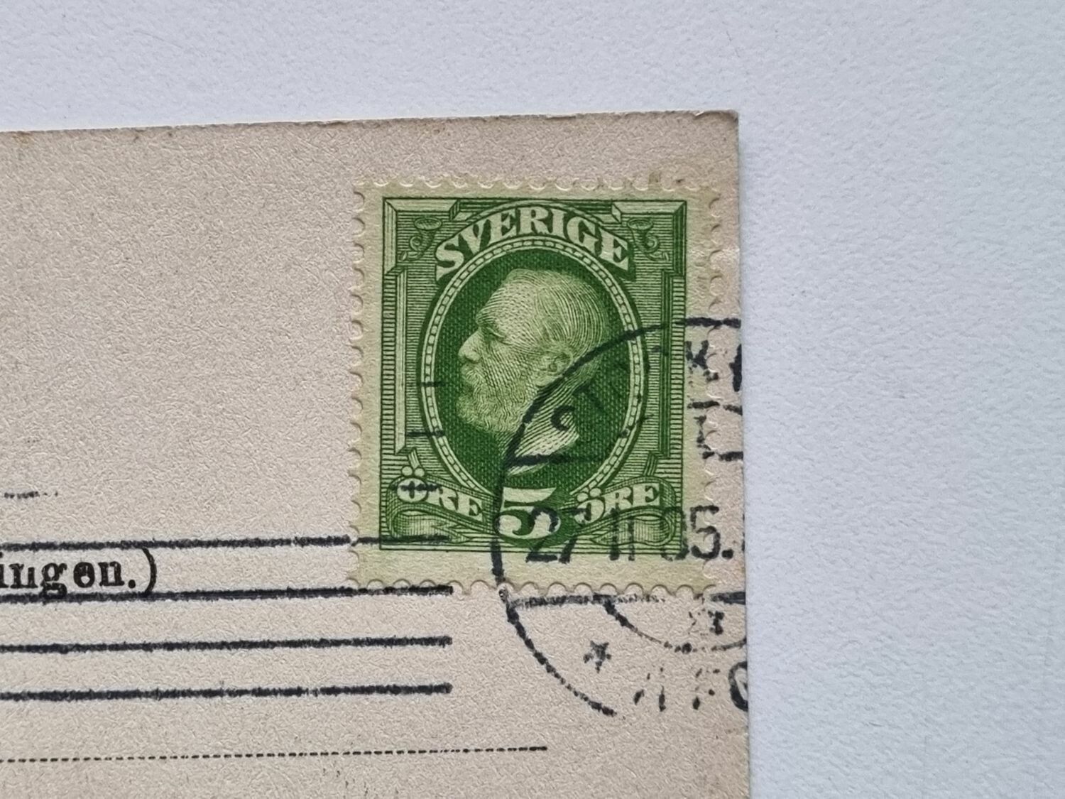 Vykort Haga grindar, 1905