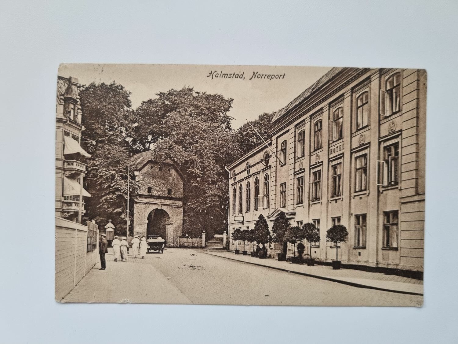 Vykort Halmstad Norreport