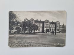 Vykort Halmstad, Östra Järnvägsstationen, 1924
