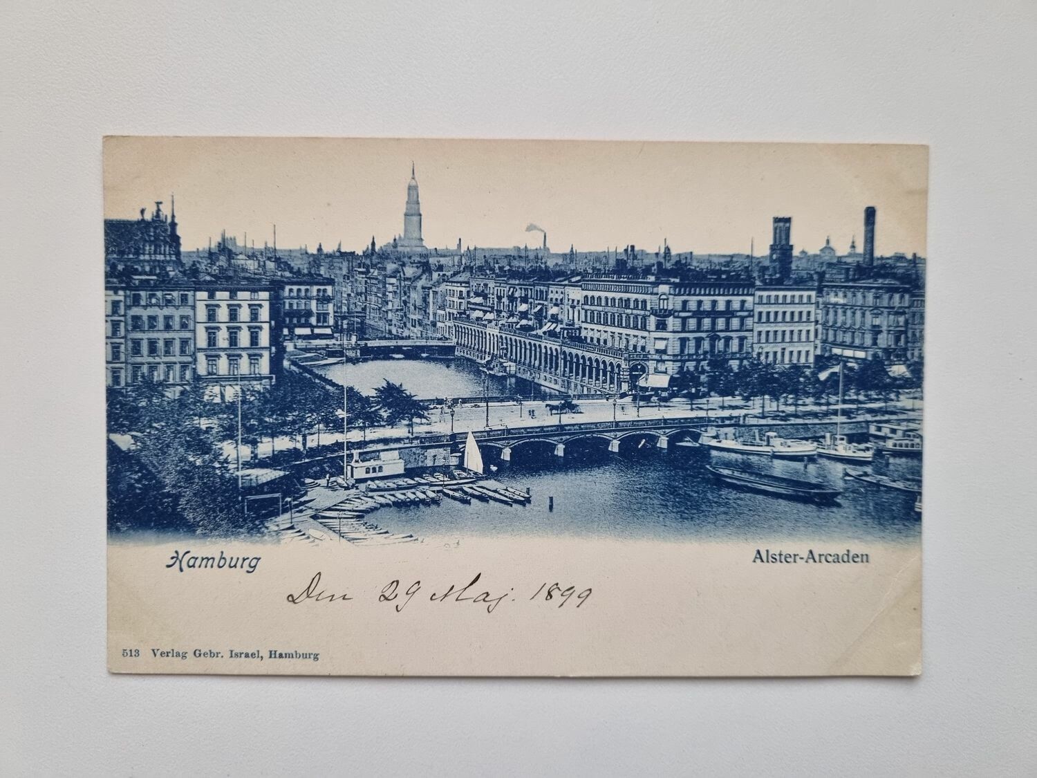 Vykort Hamburg Alster-Arcaden, 1899