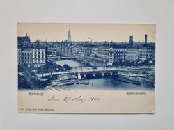 Vykort Hamburg Alster-Arcaden, 1899