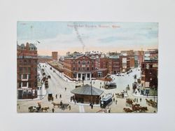 Vykort Haymarket Square, Boston, Mass, 1909