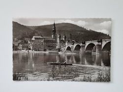 Vykort Heidelberg. Partie am Neckar
