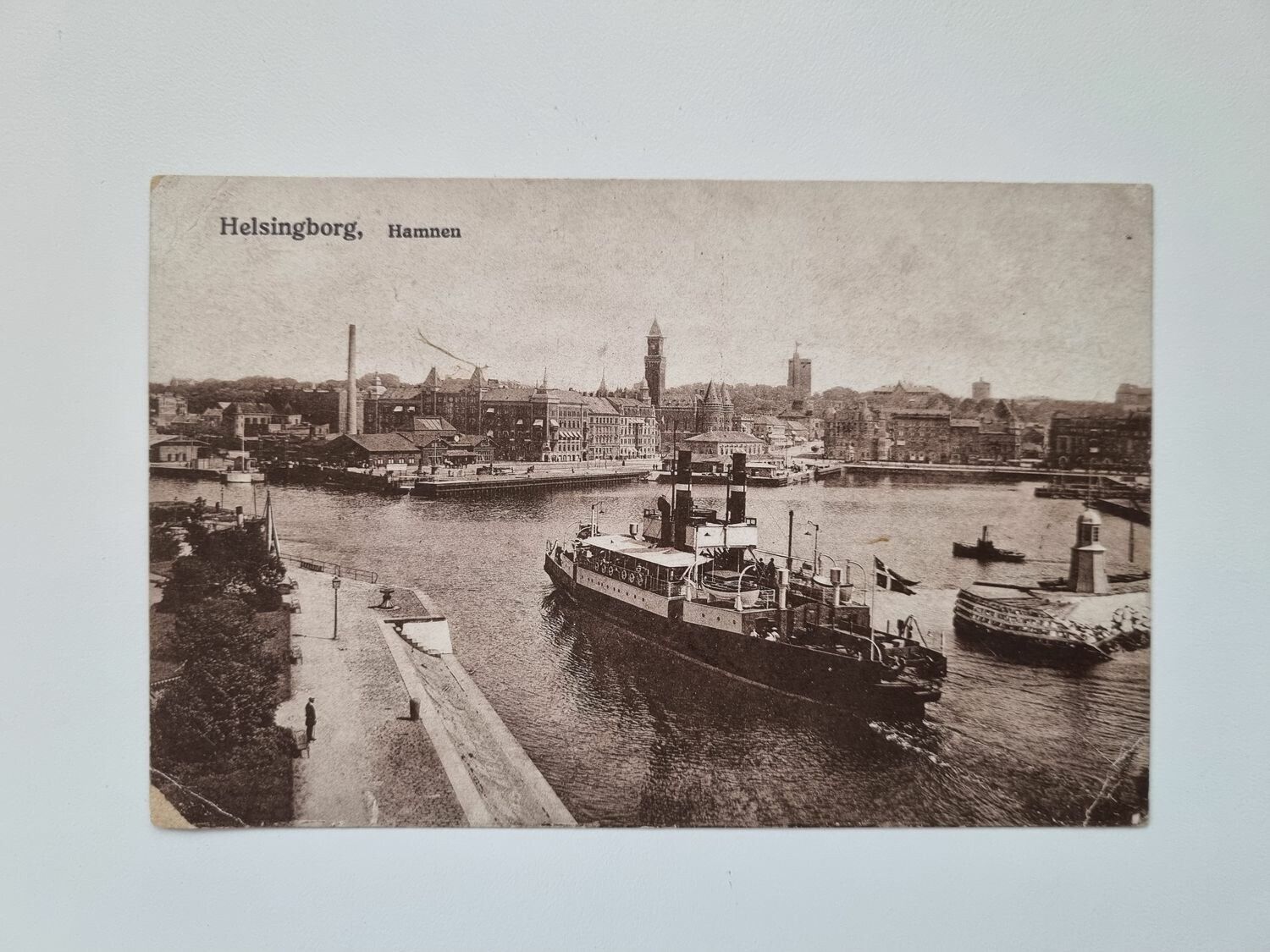 Vykort Helsingborg Hamnen