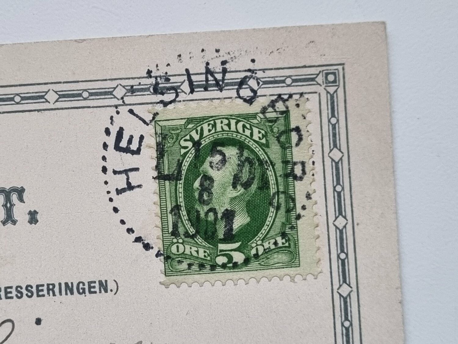 Vykort Helsingborg Hamnpaviljongen 1901