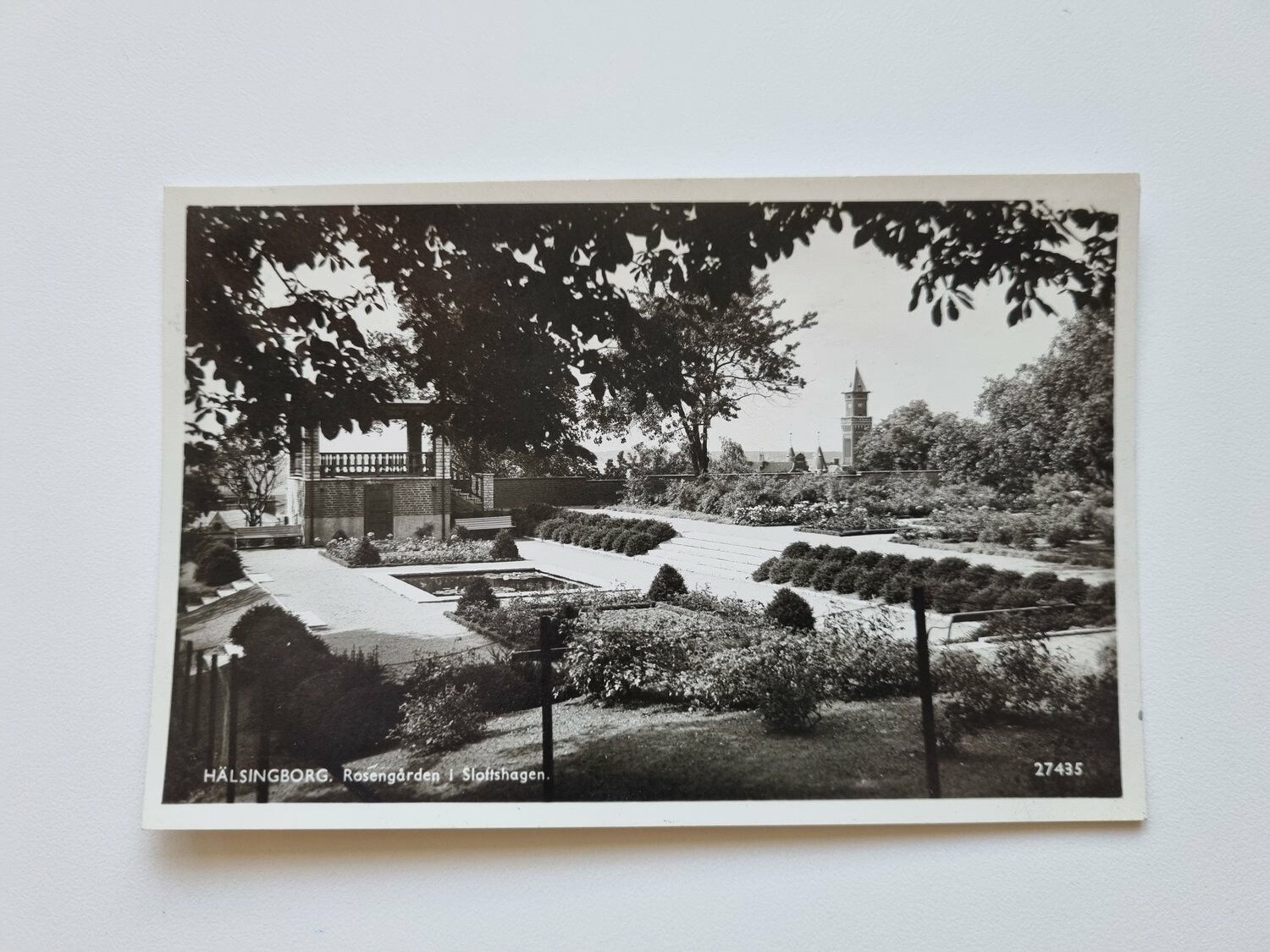 Vykort Helsingborg Rosengården