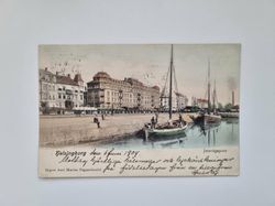 Vykort HELSINGBORG. Järnvägsgatan 1904