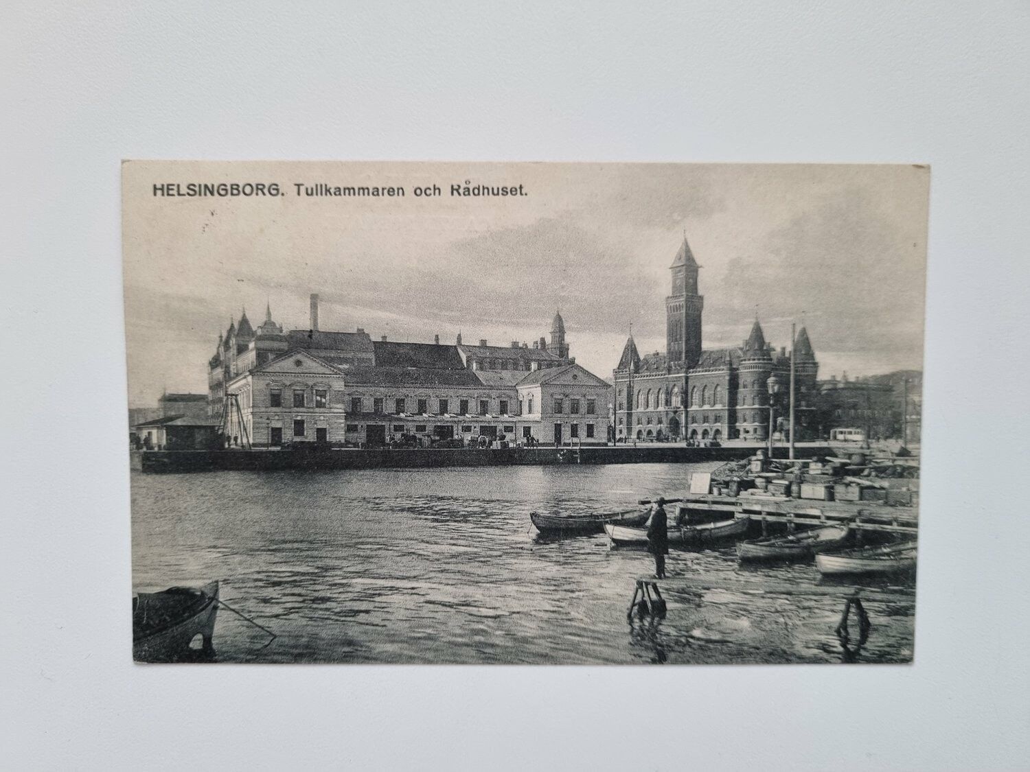 Vykort HELSINGBORG. Tullkammaren och Rådhuset