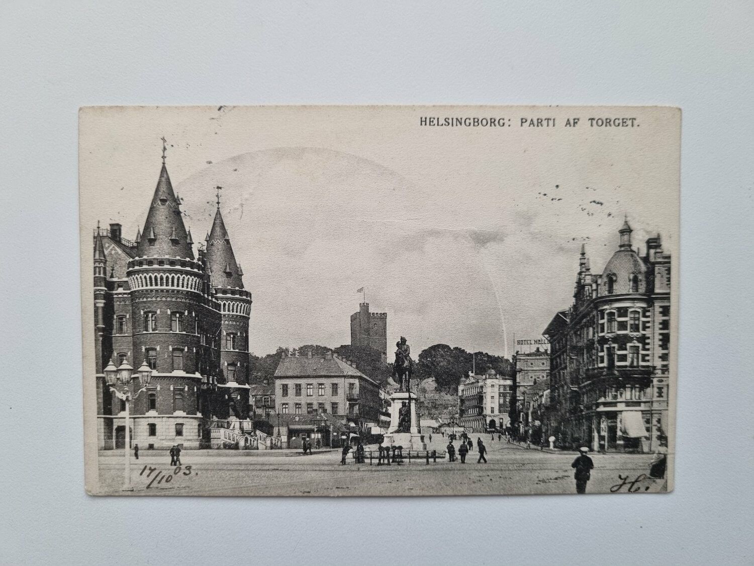 Vykort HELSINGBORG: PARTI AF TORGET,  1903