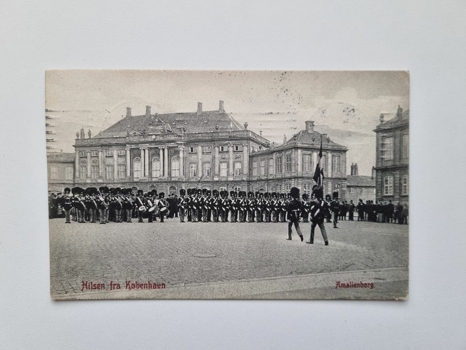 Vykort Hilsen fra København Amalienborg, 1906