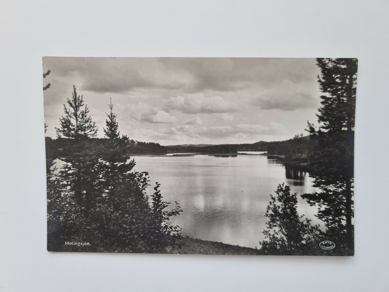 Vykort Hotingsjön, 1939