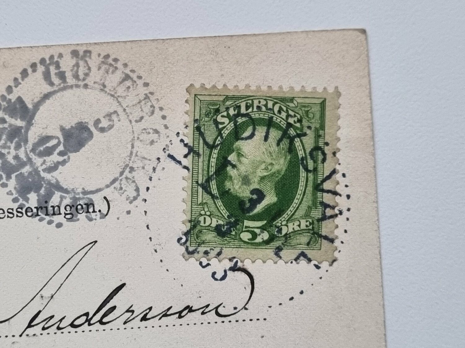 Vykort Hudiksvall, Gamla Rådhuset 1903