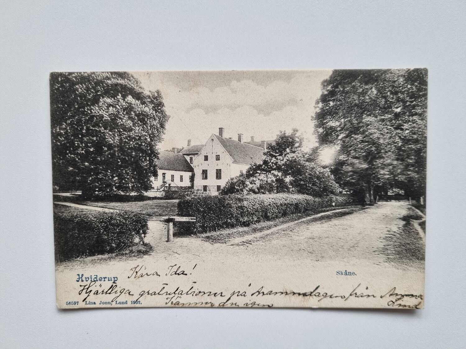 Vykort Hviderup Skåne, 1903