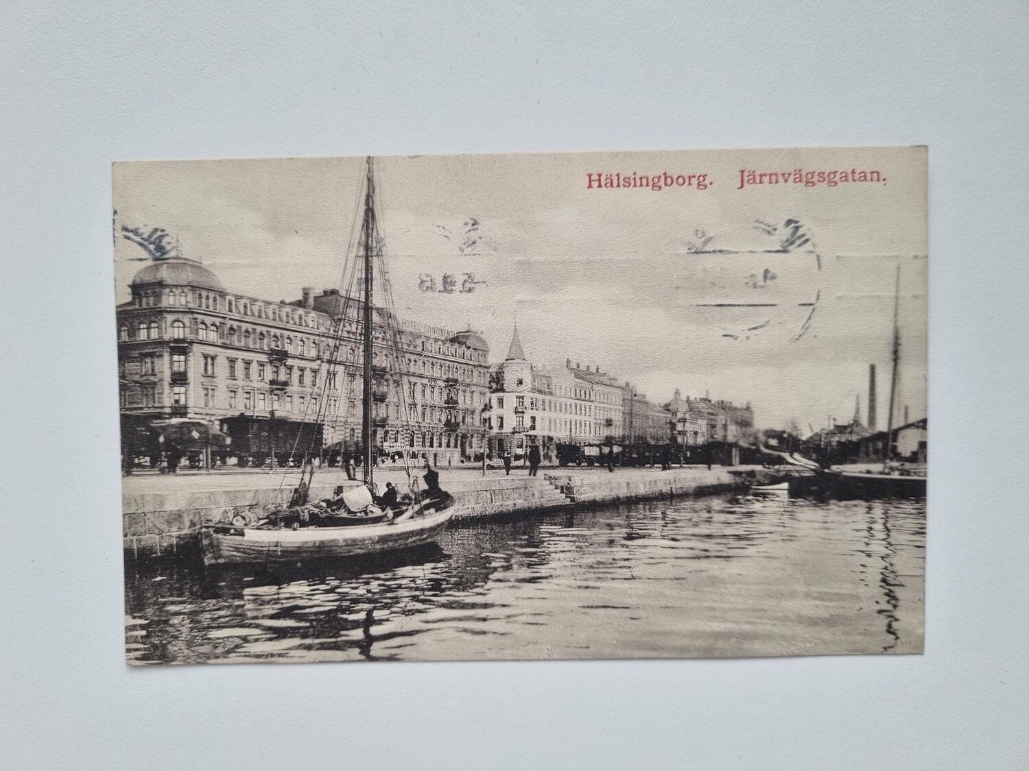 Vykort Helsingborg, Järnvägsgatan 1913