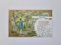 Vykort I skogens sköte 1908
