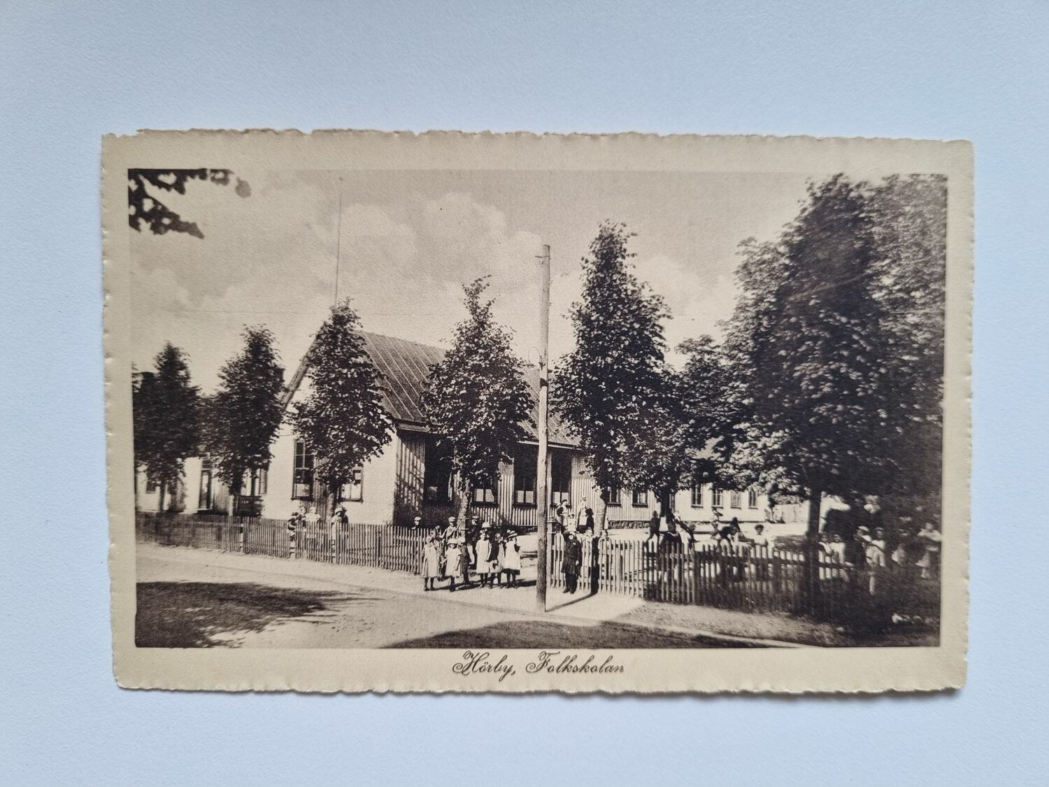 Vykort Hörby Folkskola