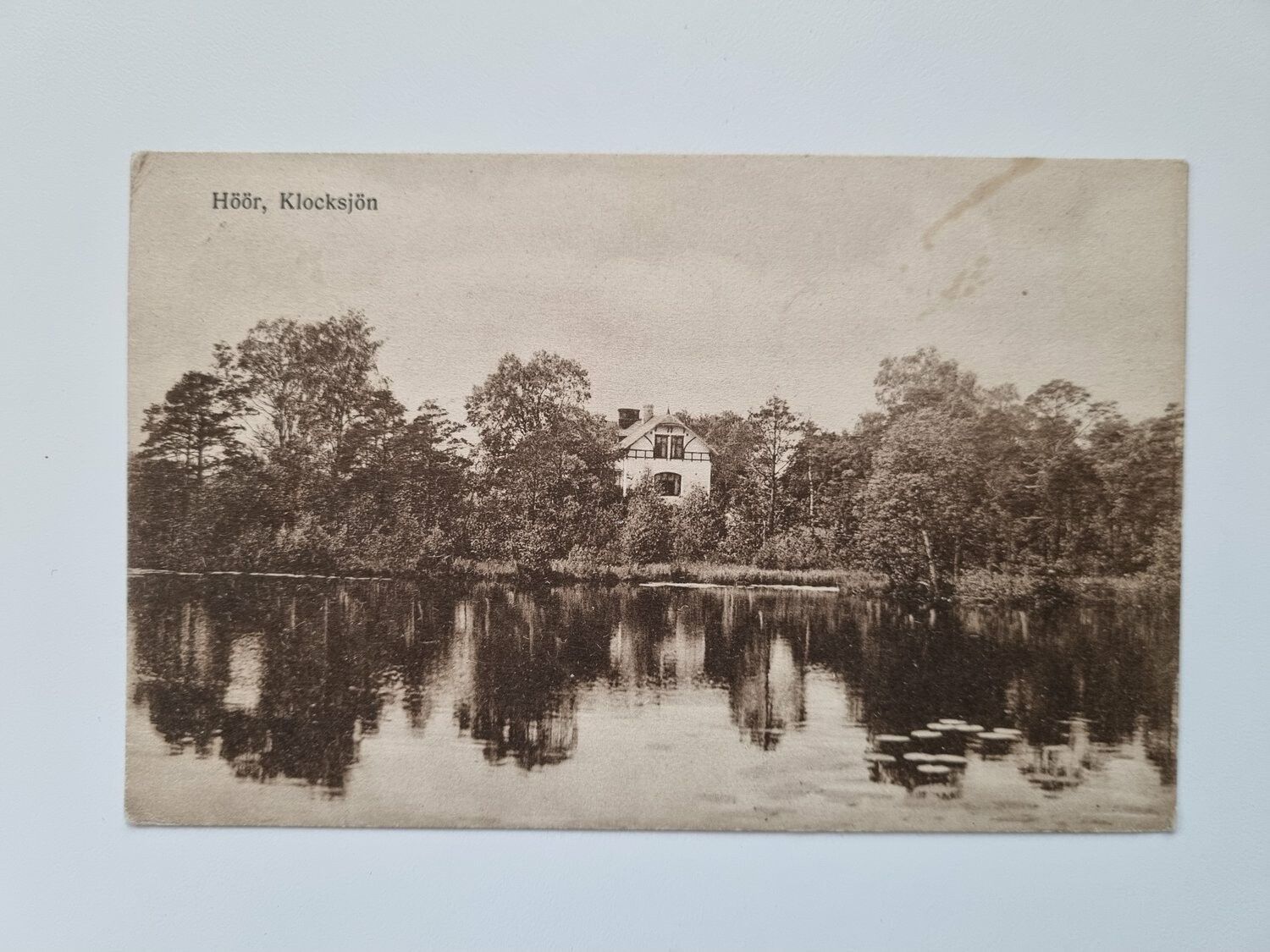 Vykort Höör, Klocksjön 1916