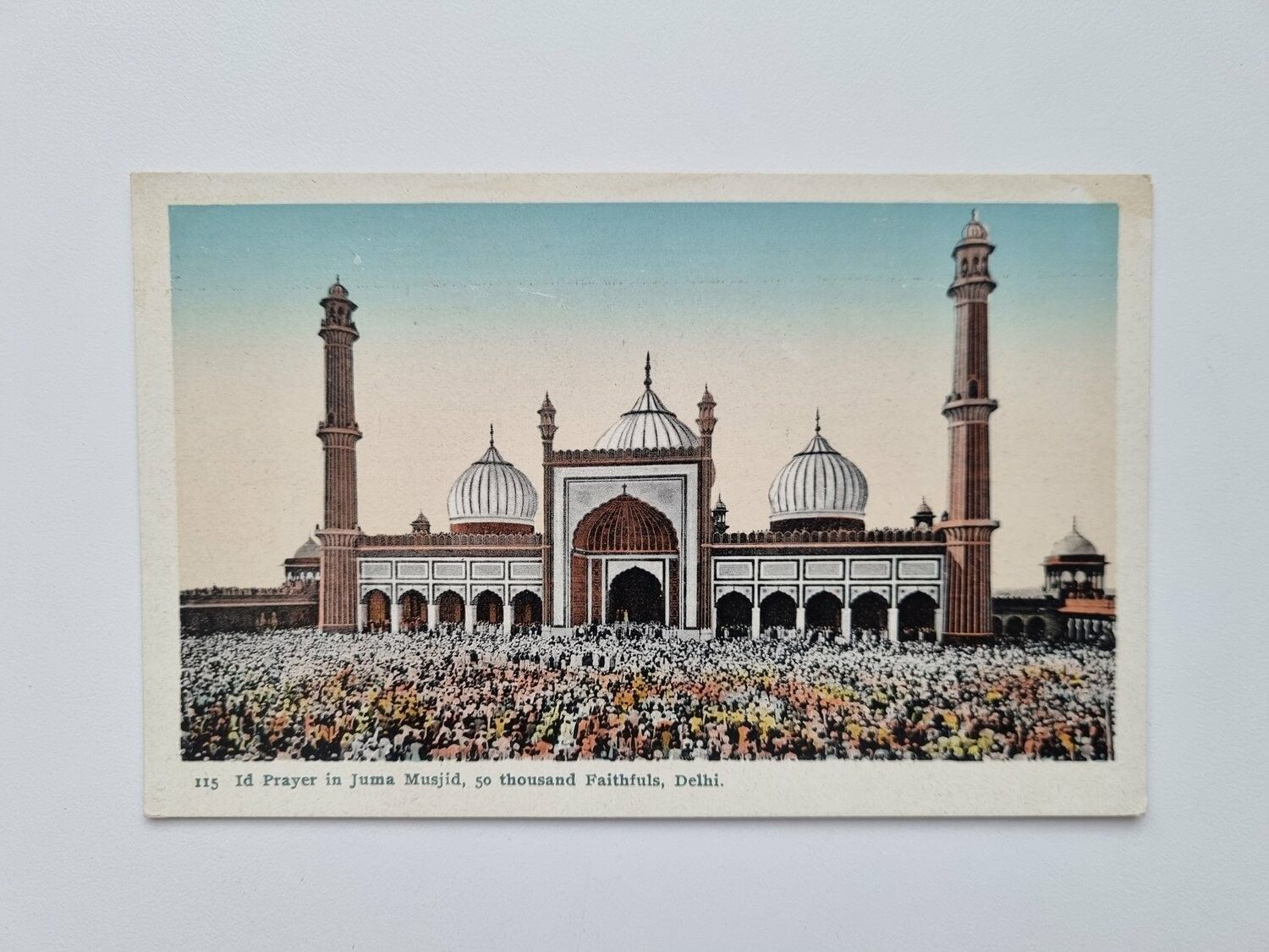 Vykort Juma Musjid, Delhi