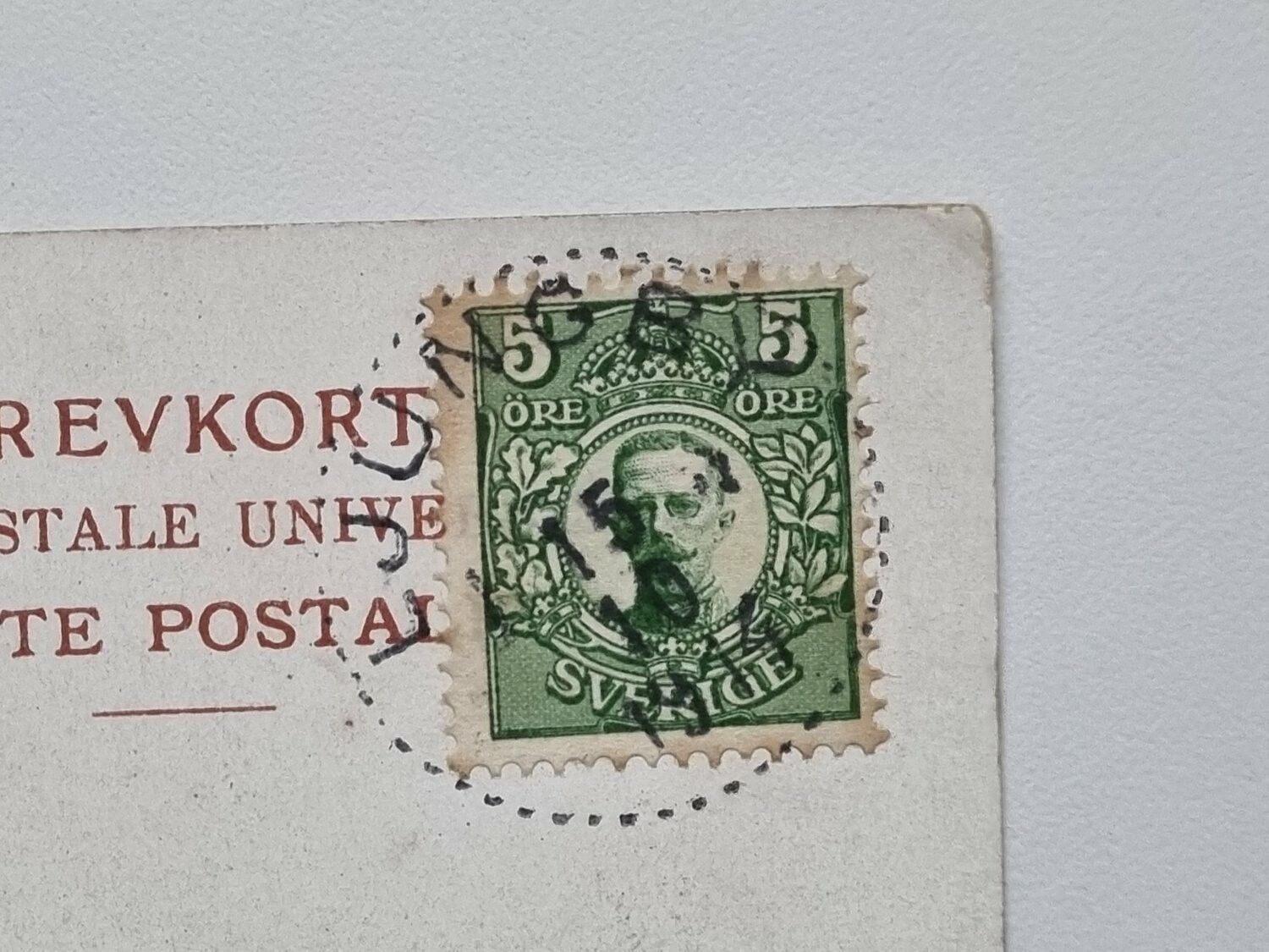 Vykort Indalsälfven. Bodacke, 1914