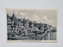 Vykort Peacock Boat Mankarinka Ghat, Benares