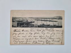 Vykort Inloppet och hamnen, Göteborg, 1901