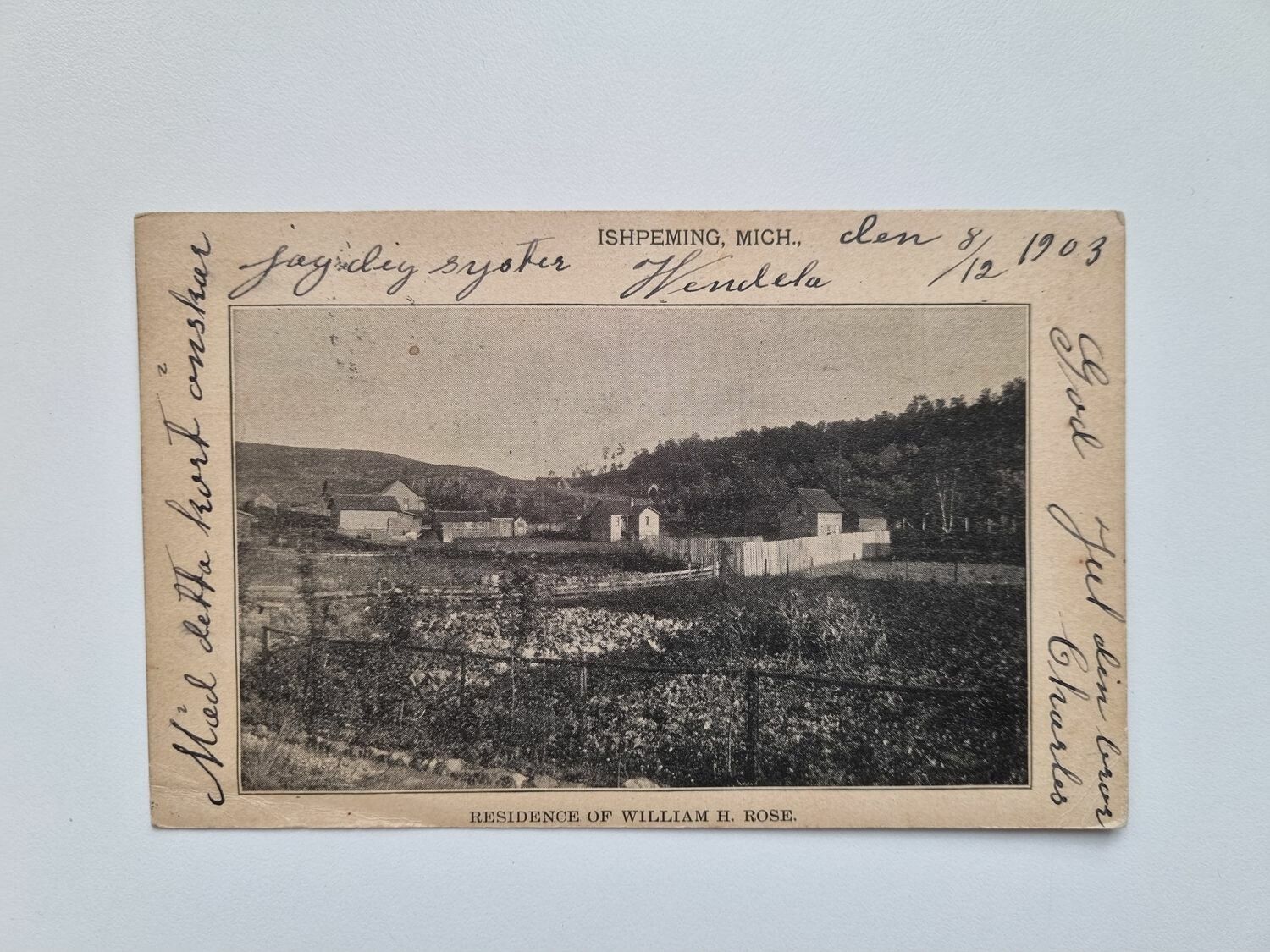 Vykort ISHPEMING, MICH., 1903