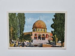 Vykort Jerusalem. The Dome of the Rock