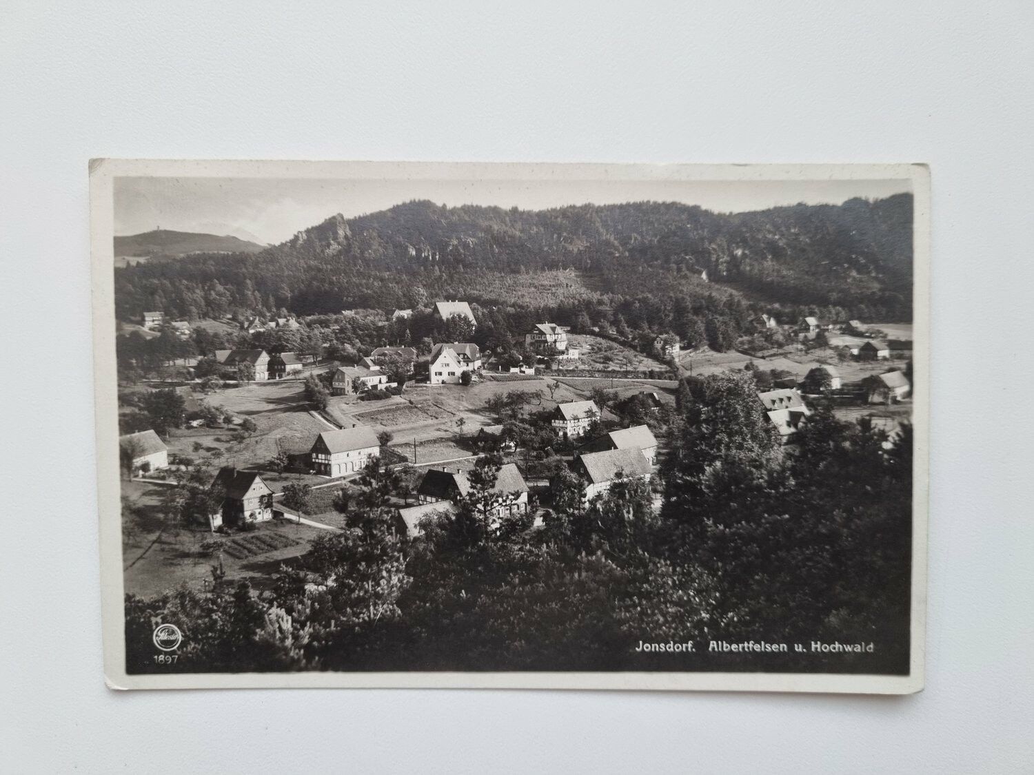 Vykort Jonsdorf. Albertfelsen u. Hochwald 1930
