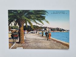 Vykort JUAN-LES-PINS Le Boulevard de la Plage
