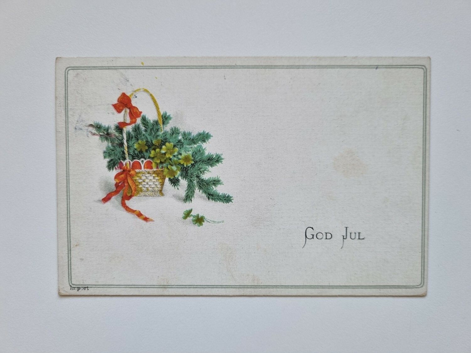 Vykort Julkort, God Jul