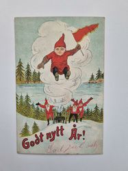 Vykort Julkort, Godt nytt År!