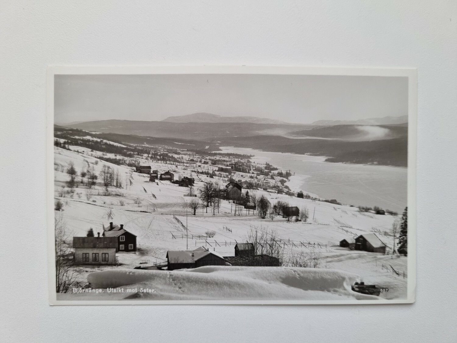 Vykort Björnänge. Utsikt mot öster
