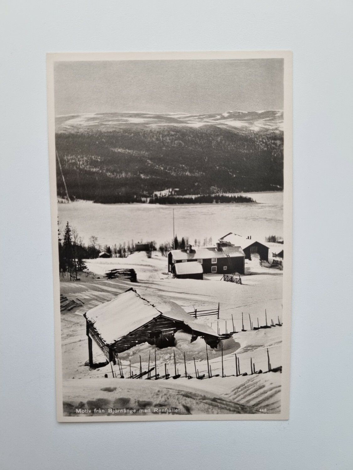 Vykort Motiv från Björnänge med Renfjället
