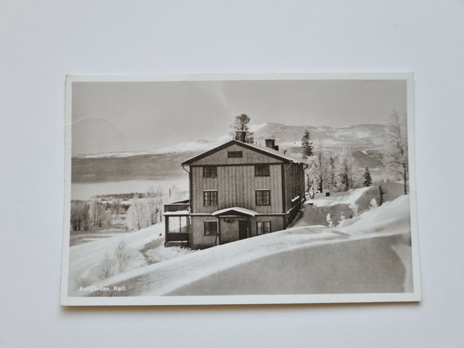 Vykort Kallgården, Kall