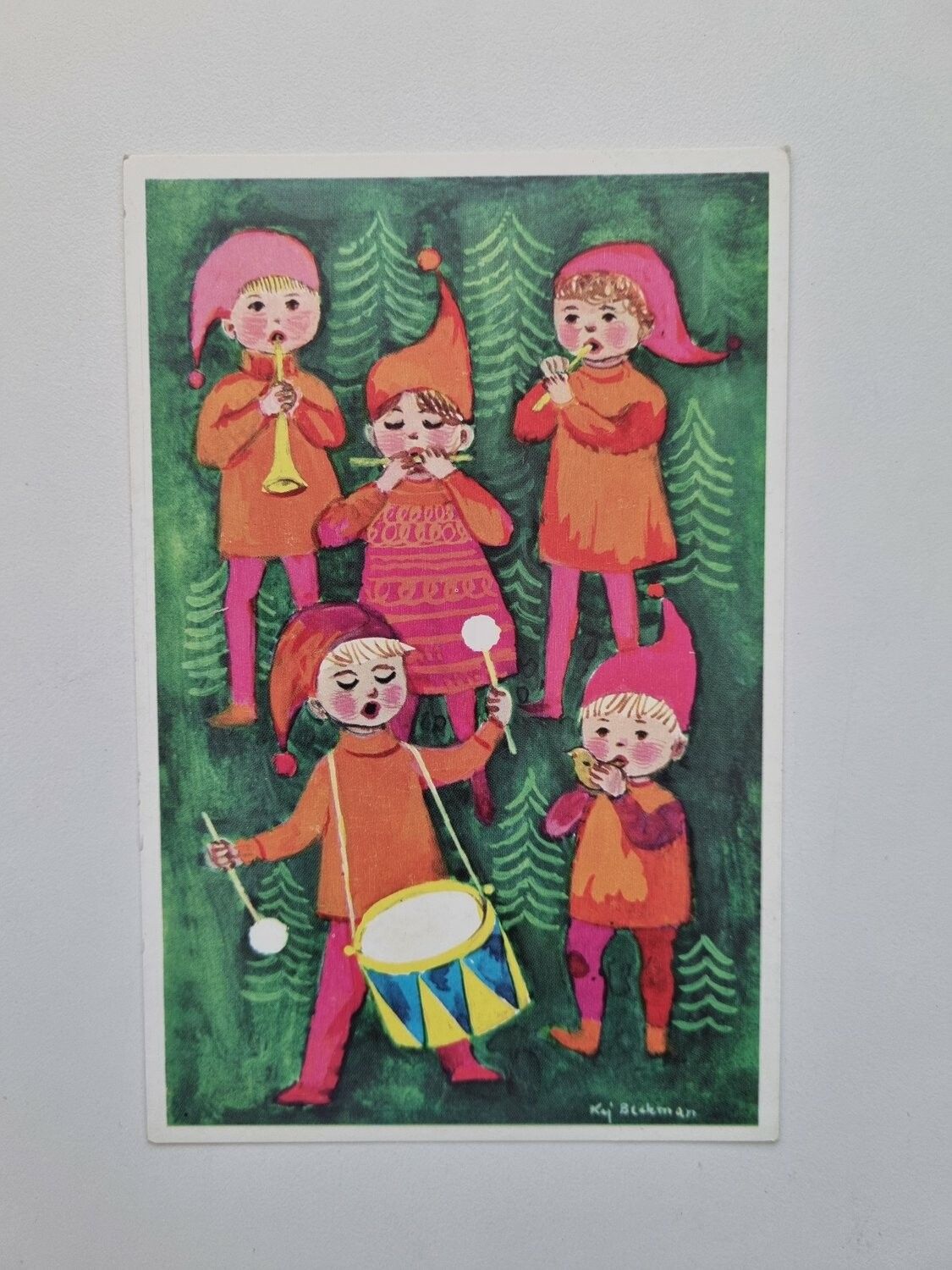 Vykort Kaj Beckman: "Julmusik"