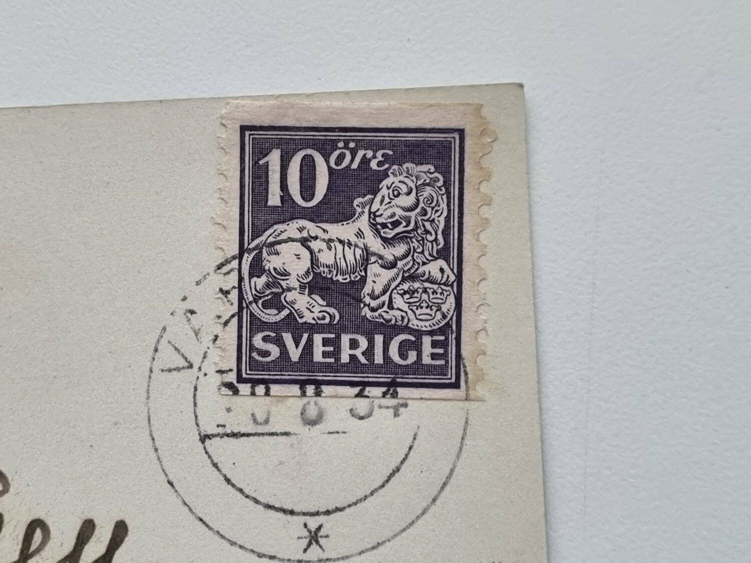 Vykort Värnanäs Gård 1934