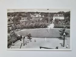 Vykort KARLSHAMN. Rosengården.