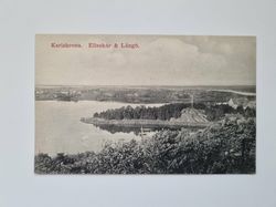 Vykort Karlskrona. Elleskär & Långö