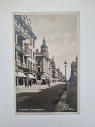 Vykort Karlskrona. Ronnebygatan.