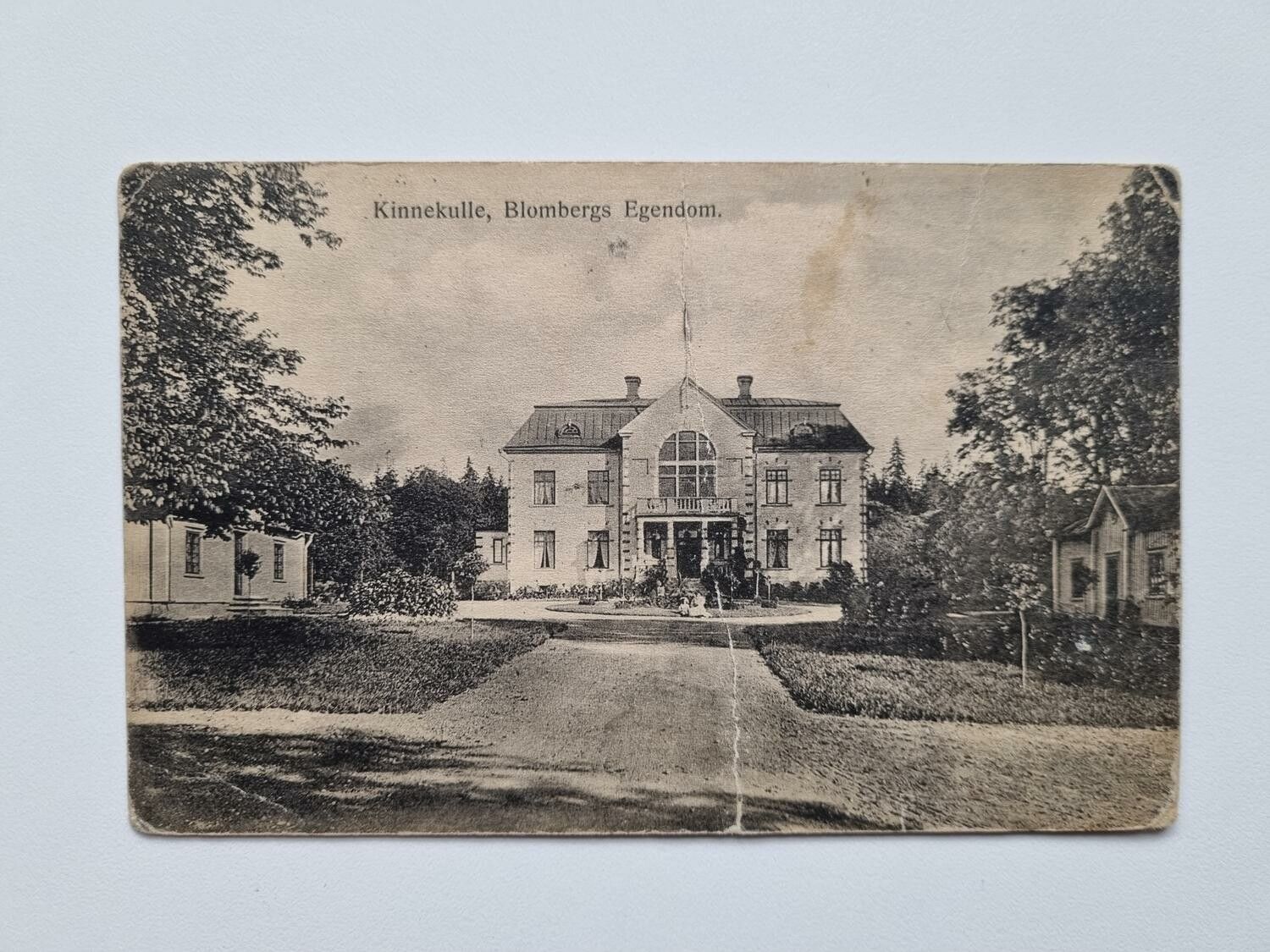 Vykort Kinnekulle, Blombergs Egendom