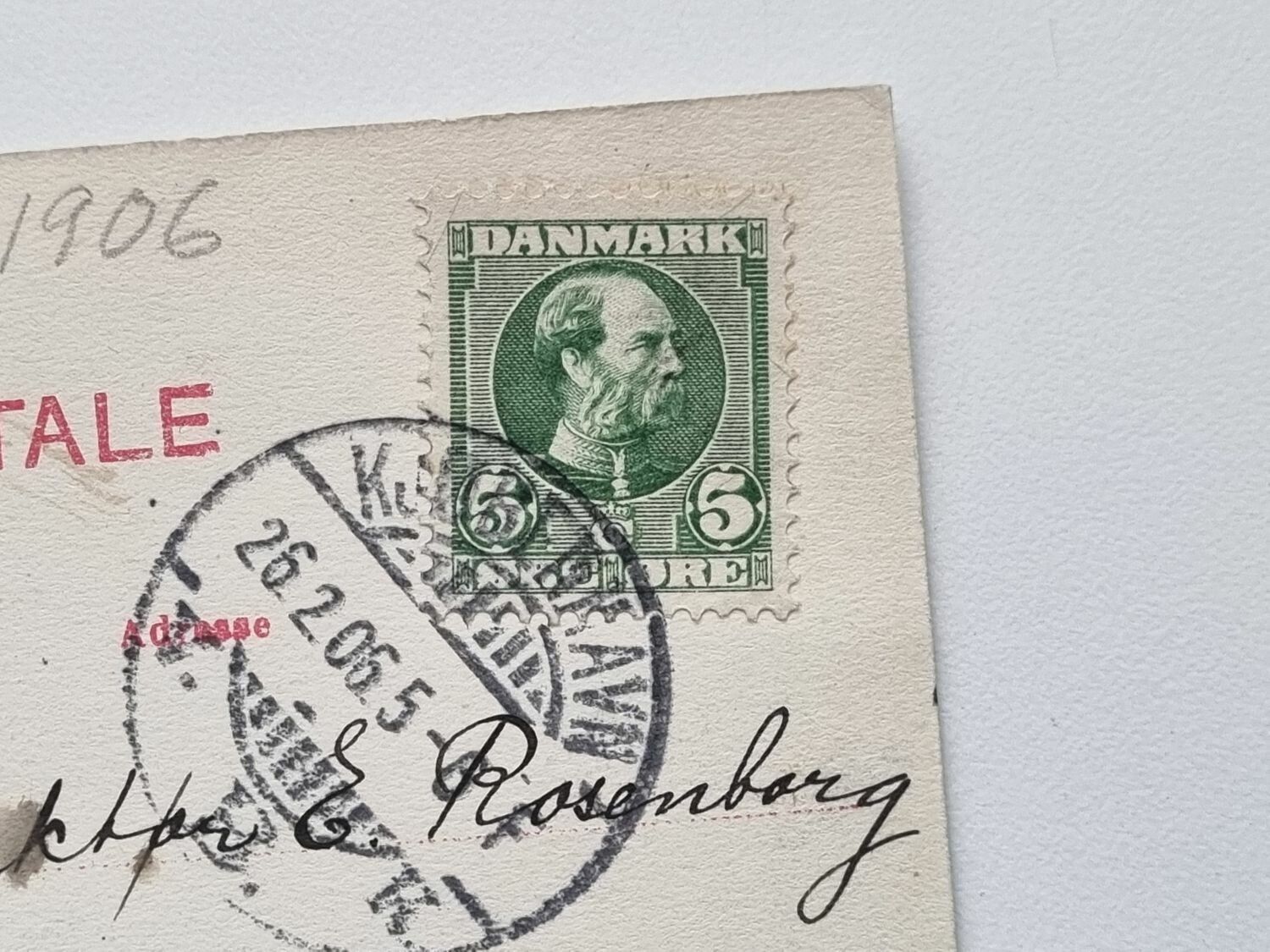 Vykort KJØBENHAVN 1906