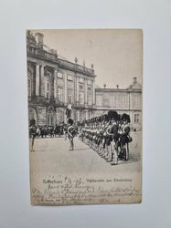 Vykort Kobenhavn Vagtparaden paa Amalienborg, 1906