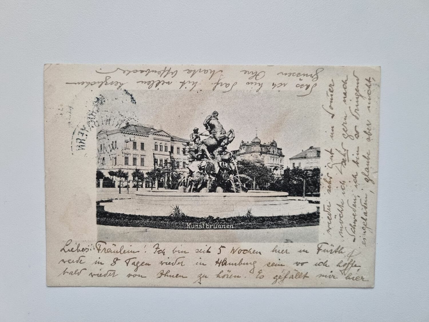 Vykort Kunstbrunnen, 1904