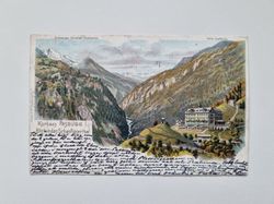 Vykort Kurhaus PASSUGG Blick in das Schanfiggerthal - 1900
