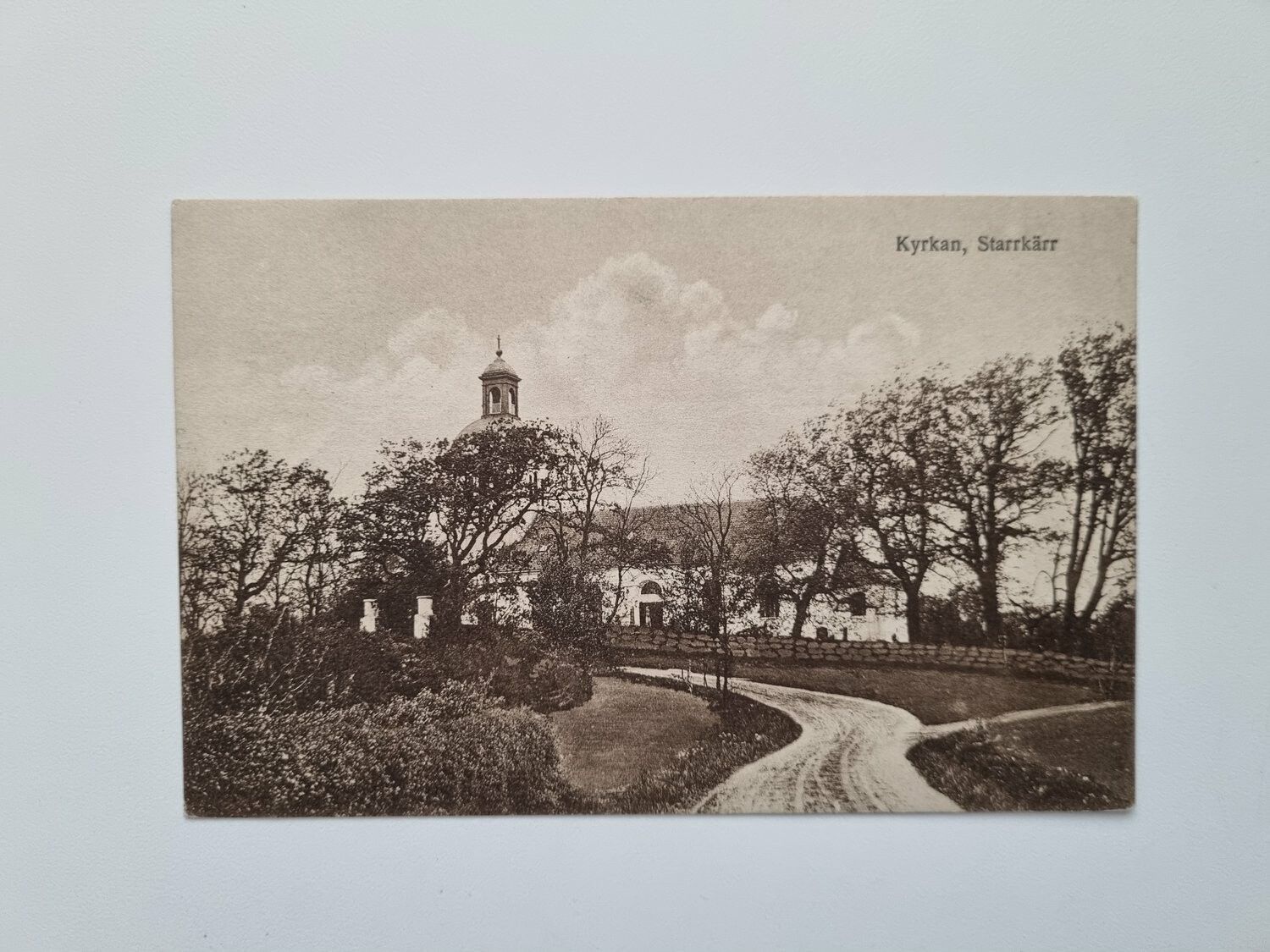 Vykort Kyrkan, Starrkärr, 1927